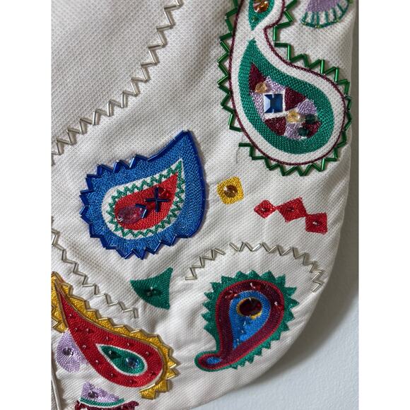 Alemais Off White Paisley Embroidered Cotton Button Up Maxi Skirt Sz 4 - Picture 2 of 11